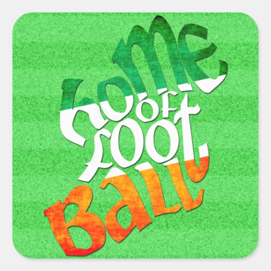 Ireland Home of Peil Ghaelach Vierkante Sticker (Voorkant)