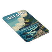 Ireland Illustration Travel Art Vintage Magneet (Rechterzijde)