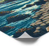 Ireland Illustration Travel Art Vintage Poster (Hoek)