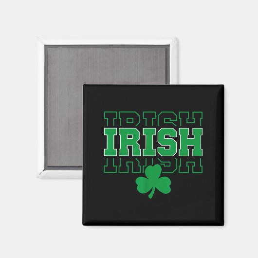 Ireland Irish Ancestry Varsity Style For Men Women Magneet (Voorkant / Achterkant)