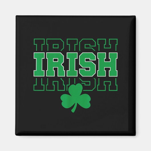 Ireland Irish Ancestry Varsity Style For Men Women Magneet (Voorkant)