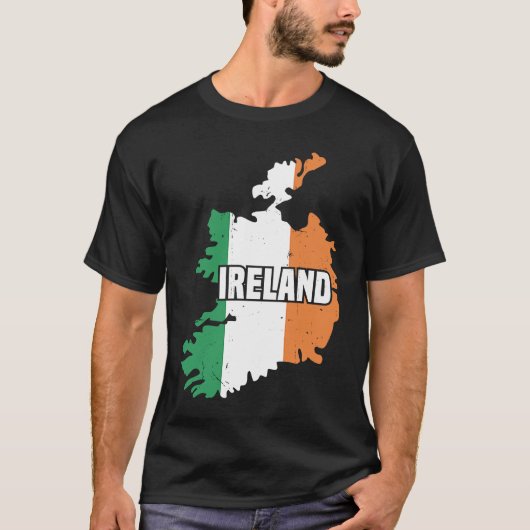 Ireland Irish Home Pride Irish Flag  1 T-shirt (Voorkant)