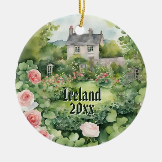 Ireland Irish House Keramisch Ornament (Voorkant)