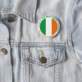 Ireland Irlanda Art Shield Ronde Button 5,7 Cm (In situ)