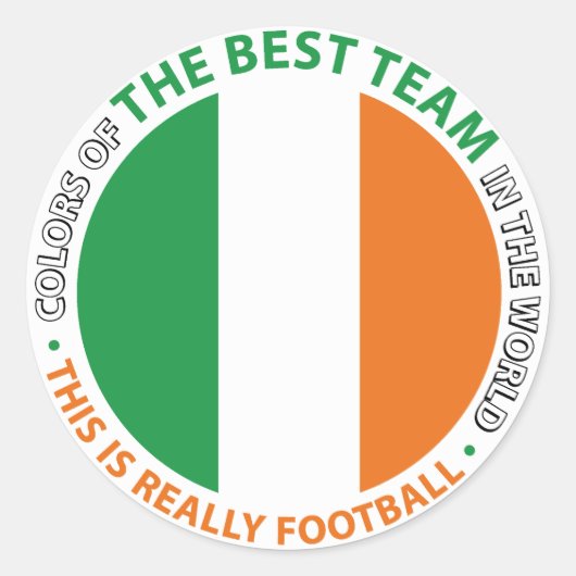 Ireland Irlanda Art Shield Ronde Sticker (Voorkant)