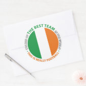 Ireland Irlanda Art Shield Ronde Sticker (Envelop)