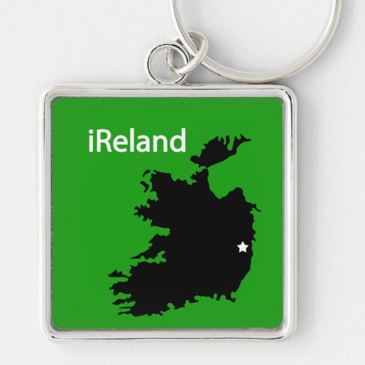 iReland-kaart Sleutelhanger (Voorkant)
