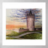 Ireland Kasteel Kunstprint – Doolin County Clare Poster (Voorkant)