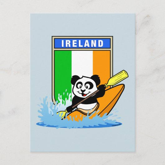 Ireland Kayaking Panda Briefkaart (Voorkant)