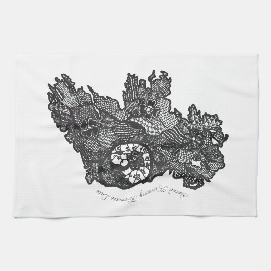 Ireland Kenmare Lace Print Theedoek (Horizontaal)