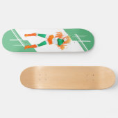 Ireland Manga Anime girl in Flag Irish Persoonlijk Skateboard (Horizontaal)