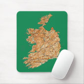 Ireland Map Mousepad Muismat (Met muis)