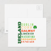 IRELAND METROKUNST BRIEFKAART (Voorkant / Achterkant)