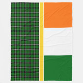 Ireland National Tartan, flag, Add afbeelding of n Fleece Deken (Voorkant)