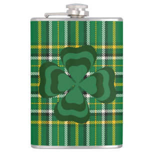 Ireland National Tartan, Shamrock, Voeg een naam t Heupfles