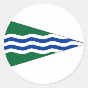 Ireland National Yacht Club Ensign Ronde Sticker