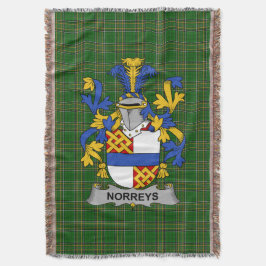 Ireland Norreys Coat of Arms Family Crest Ireland Deken