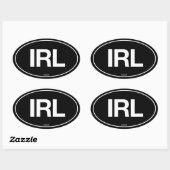 Ireland Oval Ovale Sticker (Vel)