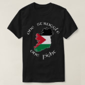 Ireland Palestine - One Struggle, One Fight Premiu T-shirt (Design voorkant)