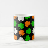 Ireland Papercut Shamrocks - Black Coffee Mok (Center)