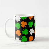 Ireland Papercut Shamrocks - Black Coffee Mok (Links)
