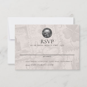Ireland Passport Wedding RSVP Kaart