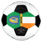 Ireland Personalized, Flag, Foto Voetbal (Gedraaid)
