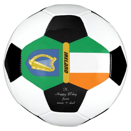Ireland Personalized, Flag, Foto Voetbal (Gedraaid)