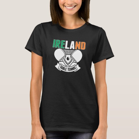 Ireland Ping Pong   Irish Table Tennis Team Suppor T-shirt (Voorkant)