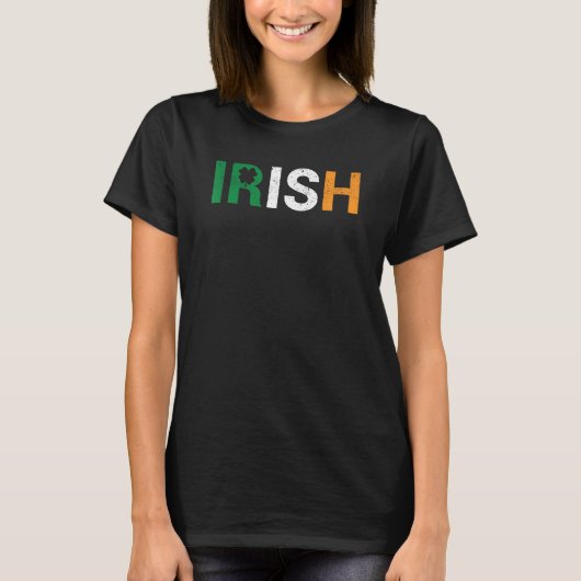 Ireland Pride Funny Shamrock Leprechaun Patriotic  T-shirt (Voorkant)