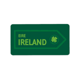 Ireland Road Sign Etiket