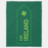 Ireland Road Sign Fleece Deken (Voorkant)