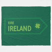 Ireland Road Sign Fleece Deken (Voorkant (Horizontaal))
