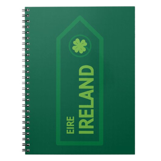 Ireland Road Sign Notitieboek (Voorkant)