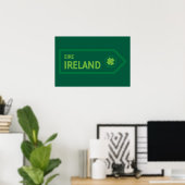 Ireland Road Sign Poster (Thuiskantoor)