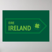 Ireland Road Sign Poster (Voorkant)