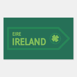 Ireland Road Sign Rechthoekige Sticker