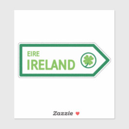Ireland Road Sign Sticker