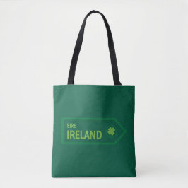 Ireland Road Sign Tote Bag