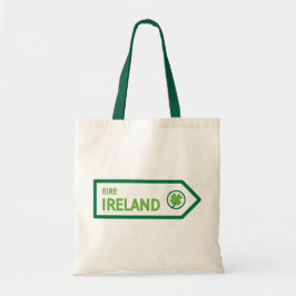 Ireland Road Sign Tote Bag