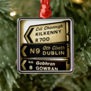 Ireland Roadside Signs Metalen Ornament