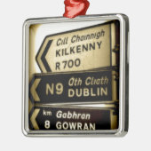 Ireland Roadside Signs Metalen Ornament (Links)
