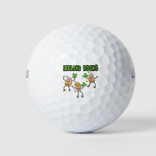Ireland Rocks Golfballen (Voorkant)