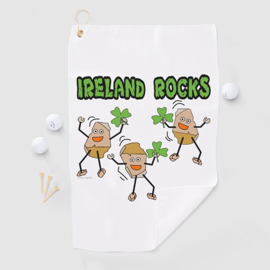 Ireland Rocks Golfhanddoek (Insitu)