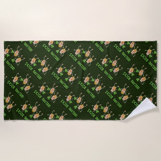 Ireland Rocks Strandlaken (Voorkant)