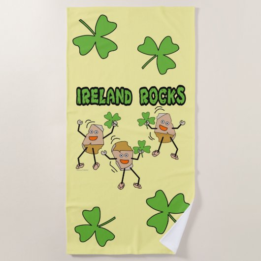Ireland Rocks Strandlaken (Voorkant)