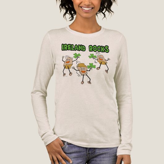 Ireland Rocks Tri-Blend Shirt (Voorkant)