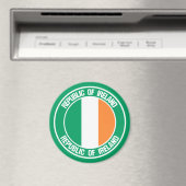 Ireland Round Emblem Magneet (Insitu (Vaatwasser))