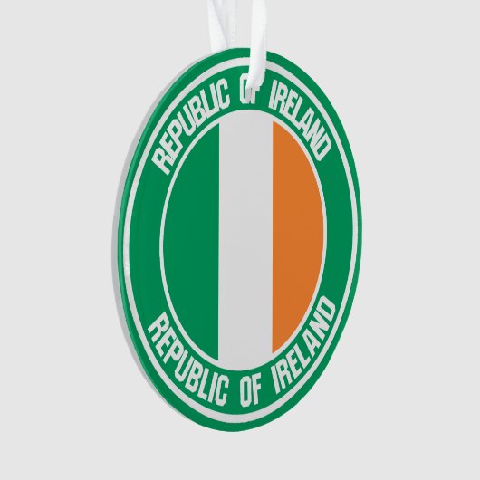 Ireland Round Emblem Ornament (voorkant)