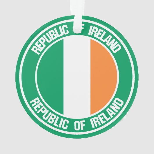 Ireland Round Emblem Ornament (achterkant)